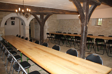 la grande salle de réception du gite