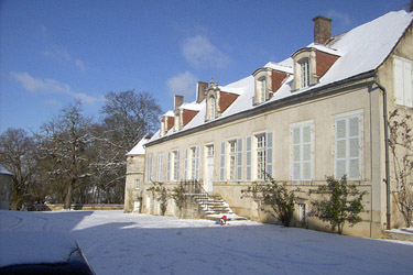 les vignes en hiver vues du gite
