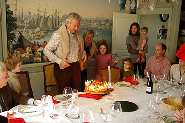 une fête de famille au gite